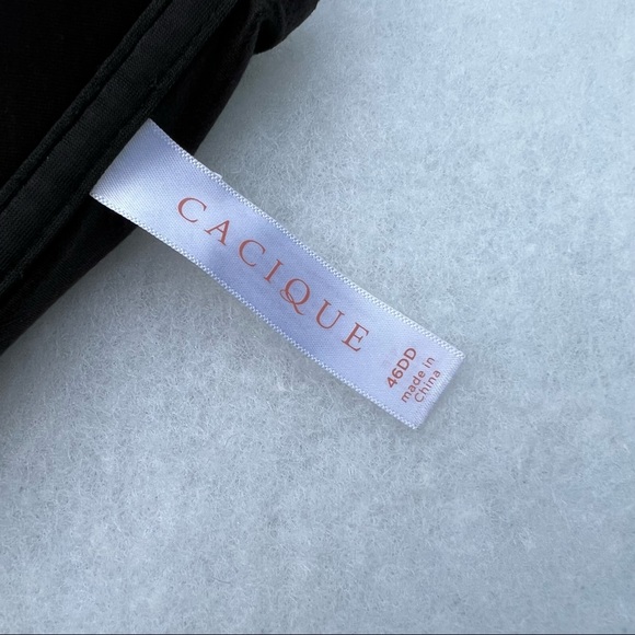 Cacique Lightly Lined Lounge Bra in Grey, 46DD - Picture 9 of 11